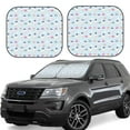 thumbnail image 1 of Daiia Rabbit In The Rain 2PCS Car Windshield Sun Shade, Foldable Sun Shield for Car Front Window, Auto Sun Blocker Visor Protector Universal for Truck SUV Pickup-Medium, 1 of 7