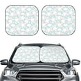 thumbnail image 1 of Daiia Rabbit And Star 2PCS Car Windshield Sun Shade, Foldable Sun Shield for Car Front Window, Auto Sun Blocker Visor Protector Universal for Truck SUV Pickup-Small, 1 of 7