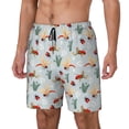 thumbnail image 1 of Daiia Ragonfly And Ladybug Mens Swim Trunks Swim Shorts Quick Dry Swim Shorts with Mesh Lining Pockets-3X-Large, 1 of 9