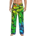 thumbnail image 1 of Daiia Rainbow Butterflies Men's Sleep Pant with Pockets and Drawstring,Pajama Pants-Medium, 1 of 9