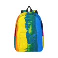thumbnail image 1 of Daiia Rainbow Colored Vintage Canvas Backpack for Men and Women ,Hiking Backpack,Travel Laptop Bag for School,Large Capacity Backpack, 1 of 1