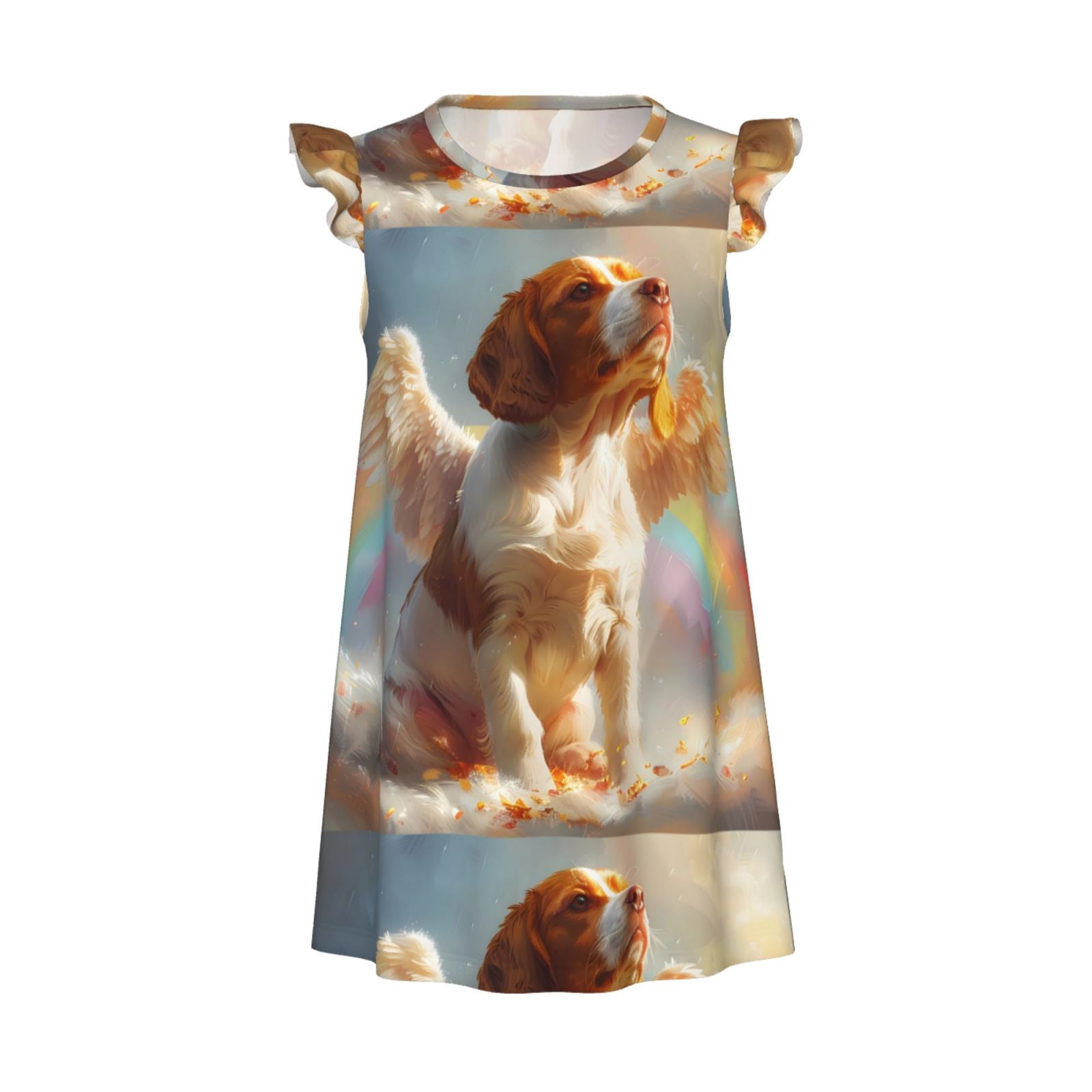 Daiia Rainbow English Cocker Spaniel Girls Nightgowns, Unicorn ...