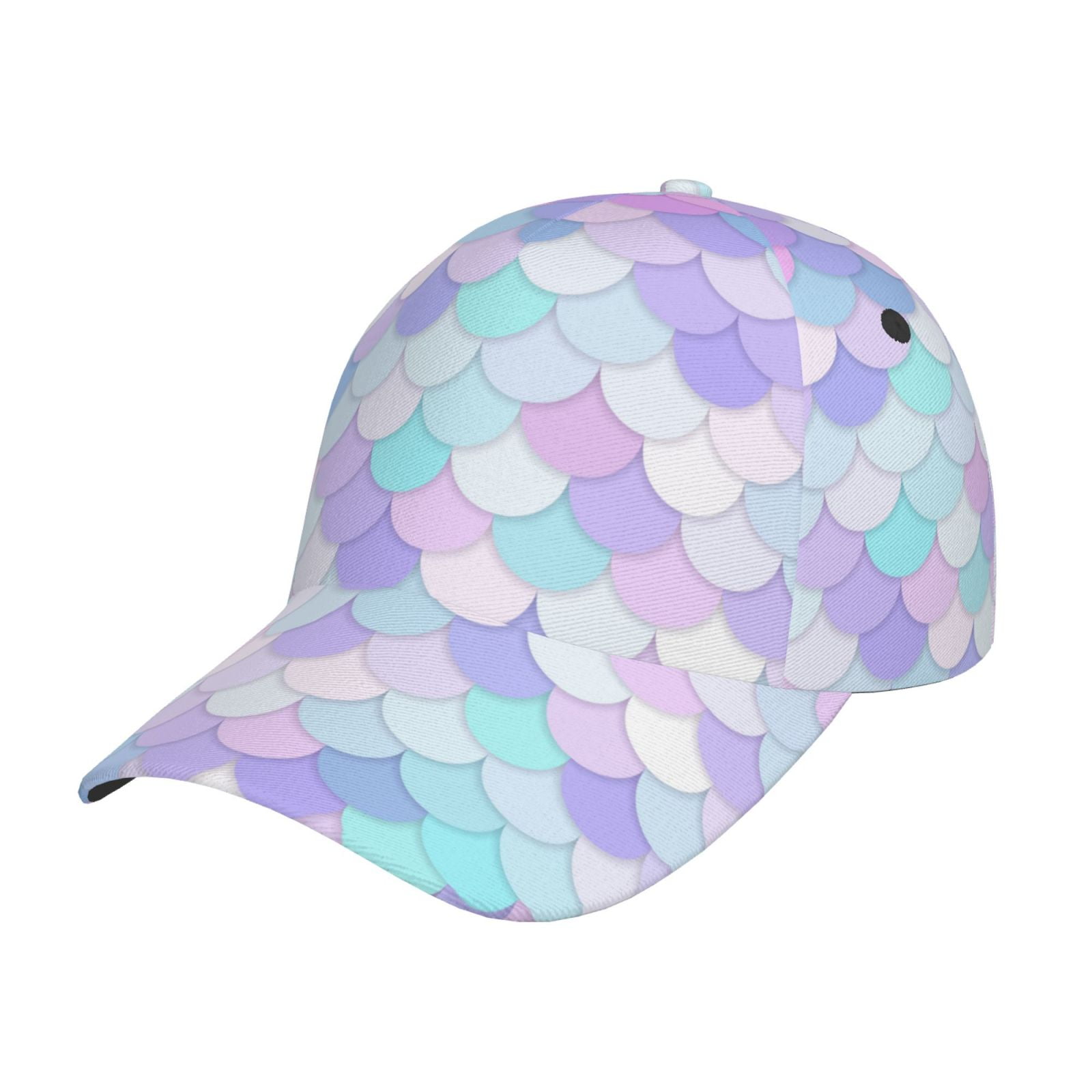 Scale Cap Daiia Rainbow Scales print Baseball Cap Men Women Golf Dad Hat ...