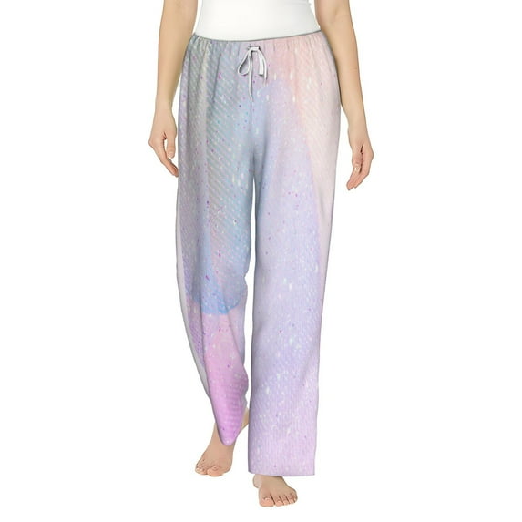 Daiia Rainbow Women's Sleep Pant with Pockets and Drawstring,Pajama Pants-Small