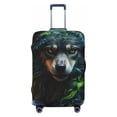 thumbnail image 1 of Daiia Realistic Style Colorful Wolf A Luggage Cover, Thickened Washable Travel Luggage Covers, Elastic Unique Baggage Covers for 18-20 inch Luggage-Medium, 1 of 9