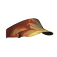 thumbnail image 1 of Daiia Red And Blue Fire Dragon B Pattern Sport Sun Visor Hats Visor Cap Adjustable Empty Top Baseball Cap Cotton Ball Caps for Women and Men, 1 of 7