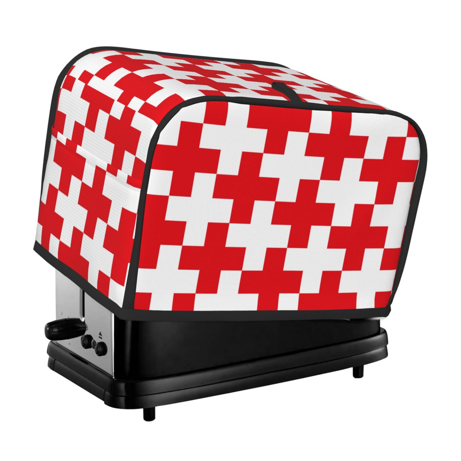 Daiia Red Cross 1 Pattern 2 slice Toaster Cover, Toaster Appliance Dust ...
