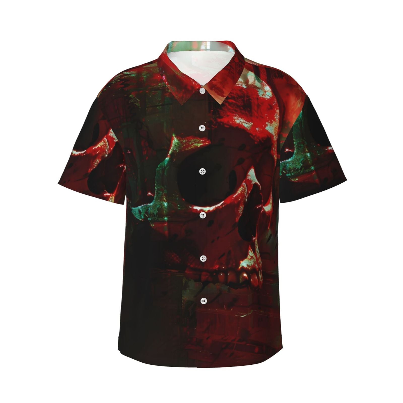 Daiia-Red-Dark-Skull-Abstract-