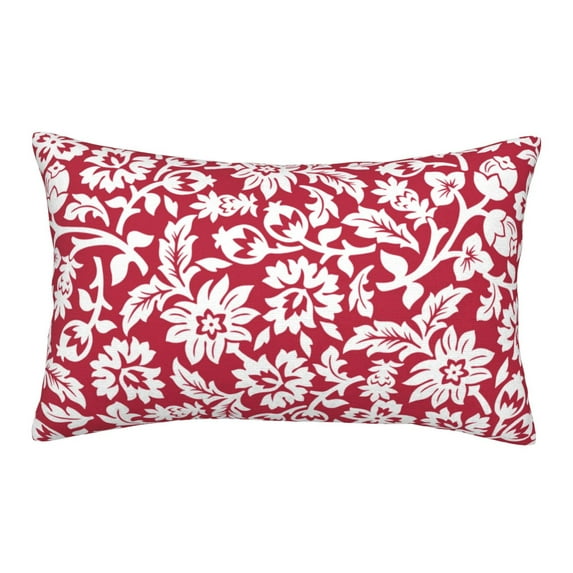 Daiia Red Flowers Bedding Waterproof Pillow Protector Zippered Queen – Bed Bug Proof Pillow Encasement-16"x24"