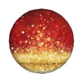 thumbnail image 1 of Daiia Red Gold Glitter Tire Covers , Travel Trailer Camper Truck SUV Motorhome Waterproof Wheel Cover, Sun Rain Snow Protector-16 inch, 1 of 9