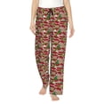 thumbnail image 1 of Daiia Red Houses Women's Sleep Pant with Pockets and Drawstring,Pajama Pants-Large, 1 of 9