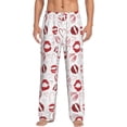 thumbnail image 1 of Daiia Red Lips Men's Sleep Pant with Pockets and Drawstring,Pajama Pants-Large, 1 of 9