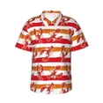 thumbnail image 1 of Daiia Red Lobster Hawaiian Shirt for Men Gentle Cotton Regular Short Sleeve Casual-Medium, 1 of 9
