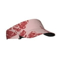 thumbnail image 1 of Daiia Red Meat Pattern Sport Sun Visor Hats Visor Cap Adjustable Empty Top Baseball Cap Cotton Ball Caps for Women and Men, 1 of 7