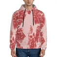 thumbnail image 1 of Daiia Red Meat for Men's Fashion Hoodies & Sweatshirts with Kangaroo Pocket Hooded Sweatshirt Breathable & Moisture Wicking-Medium, 1 of 7