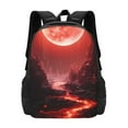 thumbnail image 1 of Daiia Red Moon Lava Backpack for Men and Women -Durable Backpack Large Capacity, Water-Resistant Bag with Adjustable Straps and Laptop Compartment, 1 of 9