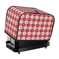 thumbnail image 1 of Daiia Red Plaid Daisy Pattern 2 slice Toaster Cover, Toaster Appliance Dust-proof Cover For Kitchen Small Appliance Dust Cover and Fingerprint Protection, 1 of 7