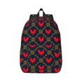 thumbnail image 1 of Daiia Red Rooster Vintage Canvas Backpack for Men and Women ,Hiking Backpack,Travel Laptop Bag for School,Large Capacity Backpack, 1 of 8