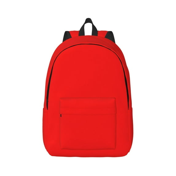 Daiia Red Vintage Canvas Backpack for Men and Women ,Hiking Backpack,Travel Laptop Bag for School,Large Capacity Backpack