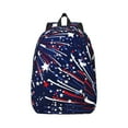 thumbnail image 1 of Daiia Red White Blue Fireworks 1 Vintage Canvas Backpack for Men and Women ,Hiking Backpack,Travel Laptop Bag for School,Large Capacity Backpack-Small, 1 of 8