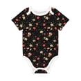 thumbnail image 1 of Daiia Red White Flowers Printed Unisex-Baby Short Sleeve Onesies Bodysuits Baby Climbing Clothes Soft and Comfortable Romper with Expandable Shoulder Design-18 Months, 1 of 8