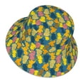 thumbnail image 1 of Daiia Retro Boho Elephants Pattern Bucket Hat - Trendy Cotton Sun Hat for Beach, Golf, Fishing - Fun Outdoor Vacation Boonie for Men and Women, 1 of 9