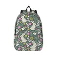 thumbnail image 1 of Daiia Retro Bunny Floral Vintage Canvas Backpack for Men and Women ,Hiking Backpack,Travel Laptop Bag for School,Large Capacity Backpack, 1 of 1