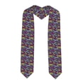thumbnail image 1 of Daiia Retro Cassette Music Pattern Graduation Shawl Stole – Satin Graduation Stole Academic Stole Non-Slip Design-Sharp Corner, 1 of 7