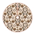 thumbnail image 1 of Daiia Retro Dreamcatcher Drawing Merry Christmas Tree Skirt , Xmas Large Lace-up Tree Skirt, Santa Snowflakes Rustic Home Decorations New Year Party Farmhouse Decor-30", 1 of 6