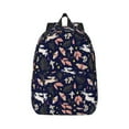 thumbnail image 1 of Daiia Retro Rabbit Flower Vintage Canvas Backpack for Men and Women ,Hiking Backpack,Travel Laptop Bag for School,Large Capacity Backpack, 1 of 1