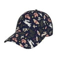 thumbnail image 1 of Daiia Retro Rabbit Flower print Baseball Cap Men Women Golf Dad Hat Adjustable Original Classic Low Profile Hat Unconstructed Plain Cap, 1 of 9