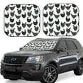 thumbnail image 1 of Daiia Retro Rooster 2PCS Car Windshield Sun Shade, Foldable Sun Shield for Car Front Window, Auto Sun Blocker Visor Protector Universal for Truck SUV Pickup-Large, 1 of 7