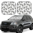 thumbnail image 1 of Daiia Retro Rooster 2PCS Car Windshield Sun Shade, Foldable Sun Shield for Car Front Window, Auto Sun Blocker Visor Protector Universal for Truck SUV Pickup-Large, 1 of 1