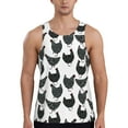 thumbnail image 1 of Daiia Retro Rooster Printed Men's Quick Dry Fit Muscle Tank Top Slim-Fit Tank Workout Tank Top Lightweight Sports Tank Top-Large, 1 of 7