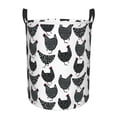 thumbnail image 1 of Daiia Retro Rooster Round Laundry Basket with Handles Thickened Waterproof Circular hamper,Dirty Clothes Storage Basket for Bedroom,Bathroom,College Dorm-Small, 1 of 8