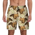 thumbnail image 1 of Daiia Retro Squirrel Mens Swim Trunks Swim Shorts Quick Dry Swim Shorts with Mesh Lining Pockets-Medium, 1 of 9