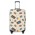 thumbnail image 1 of Daiia Retro Vintage Tape Luggage Cover, Thickened Washable Travel Luggage Covers, Elastic Unique Baggage Covers for 18-20 inch Luggage-Small, 1 of 9