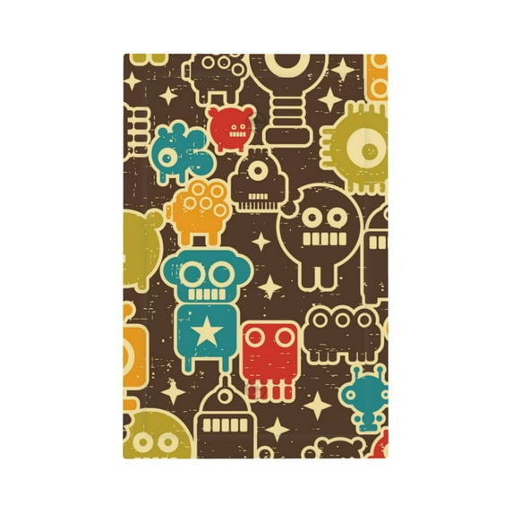 Daiia Robot and Monsters Pattern Decorator Wall Plate Child Safe Outlet Cover, Switch and Outlet Covers,Size 1-Gang 5.0" x3.0" , Polycarbonate Thermoplastic-Style V