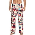 thumbnail image 1 of Daiia Rocket Pattern Men's Sleep Pant with Pockets and Drawstring,Pajama Pants-Large, 1 of 9