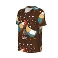 thumbnail image 1 of Daiia Rooster And Chicken Mens Baseball Jersey Button Down Shirts Short Sleeve Sports Uniforms-Small, 1 of 9