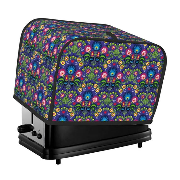 Daiia Roosters 1 Pattern 2 slice Toaster Cover, Toaster Appliance Dust-proof Cover For Kitchen Small Appliance Dust Cover and Fingerprint Protection