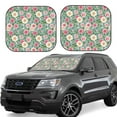 thumbnail image 1 of Daiia Rose Flowers 2PCS Car Windshield Sun Shade, Foldable Sun Shield for Car Front Window, Auto Sun Blocker Visor Protector Universal for Truck SUV Pickup-Large, 1 of 7