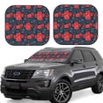 thumbnail image 1 of Daiia Rose Flowers 2PCS Car Windshield Sun Shade, Foldable Sun Shield for Car Front Window, Auto Sun Blocker Visor Protector Universal for Truck SUV Pickup-Small, 1 of 7