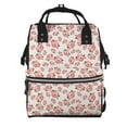 thumbnail image 1 of Daiia Rose Flowers Large Capacity Baby Bag Waterproof Stylish Diaper Bag Mummy Backpack Adjustable Straps Diaper BagBaby Essentials Bag, 1 of 6