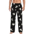 thumbnail image 1 of Daiia Rose Flowers Men's Sleep Pant with Pockets and Drawstring,Pajama Pants-Medium, 1 of 9
