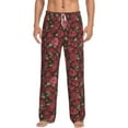 thumbnail image 1 of Daiia Rose Flowers Men's Sleep Pant with Pockets and Drawstring,Pajama Pants-X-Large, 1 of 9
