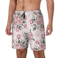 thumbnail image 1 of Daiia Rose Flowers Mens Swim Trunks Swim Shorts Quick Dry Swim Shorts with Mesh Lining Pockets-Medium, 1 of 9