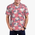 thumbnail image 1 of Daiia Rose Flowers Pattern Men’s Polo Shirts,Solid Deck Shirt,Classic Fit, Breathable Cotton Polo for Casual and Sport Wear-Small, 1 of 9