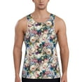 thumbnail image 1 of Daiia Rose Flowers Printed Men's Quick Dry Fit Muscle Tank Top Slim-Fit Tank Workout Tank Top Lightweight Sports Tank Top-XX-Large, 1 of 7