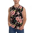 thumbnail image 1 of Daiia Rose Flowers Printed Men's Tank Tops,Casual Soft Sleeveless Gym Muscle Shirts Bodybuilding Tee-3X-Large, 1 of 8